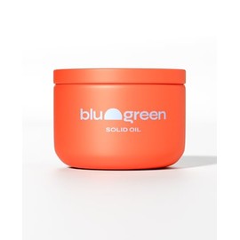 BLU & GREEN Solid Oil (1 oz) Multiuse Styling, Finishing, Calm Frizz, Add Definition, Add Shine. For Men and Women. For All Hair Types, Professional Quality Formula, Sulfate Free, Vegan, Cruelty Free.