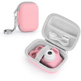 Yinke Camera Case for Kids Compatible with Seckton/GKTZ/Desuccus/Rindol/Agoigo/VATENIC/LC-dolida/OZMI Travel Hard Case Fits Most Kids Camera Toy Gifts, pink, Childrens
