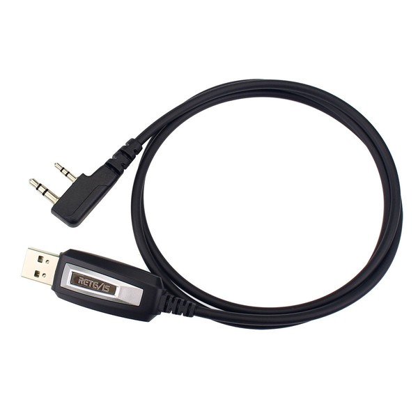 Retevis 2 Pin 2 Way Radio USB Programming Cable Compatible