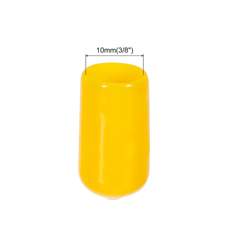 MECCANIXITY 100pcs 3/8 inch(10mm) Rubber End Caps Cover PVC Vinyl