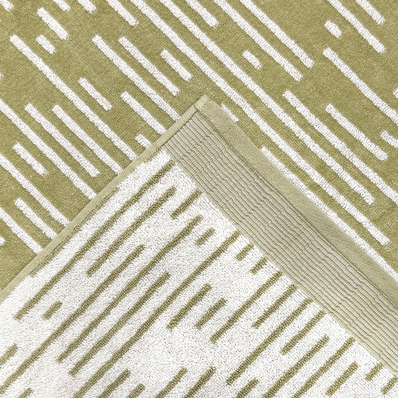 Allure Pack of 2 Barcode Stripe Bath Towels 70 x