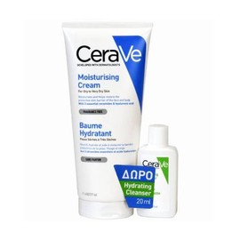 CeraVe Moisturising Cream, 177ml & FREE CeraVe Hydrating Cleanser, 20ml