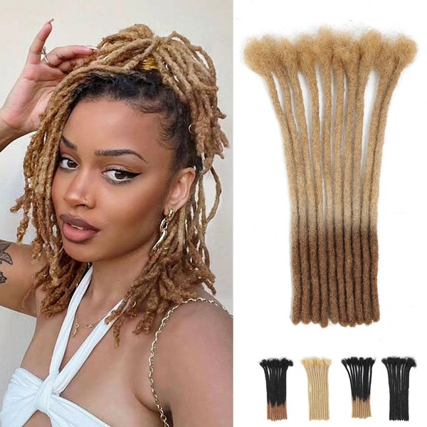 Monsenbraid Extensiones De Rastas De 35,5 Cm, Cabello Humano 100%