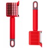 2 Pack Vegetable Brush & Potato Scrubber with Built-in Peeler