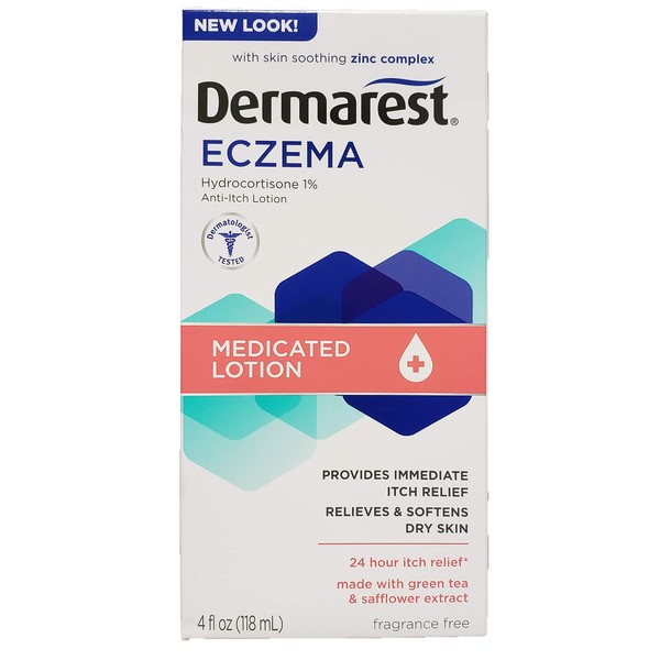 Dermarest Eczema Medicated Lotion 4 oz (Pack of 4)