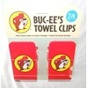Buc-ee's Heavy Duty Towel Clip Beach Pool, Red