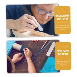 OSALADI 12pcs Professional Polishing Sanding Sticks Multi- Polishing Tool for Model Crafting Miniatures and Figurines and Easy to Use Sanding Tools for Finishing