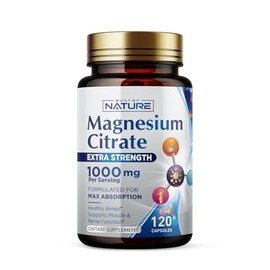 Built by Nature Citrato de Magnesio 1000 Mg Suplemento                                                                                                