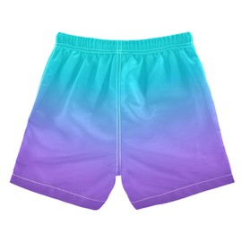 Bright Turquoise Teal Boys Swim Trunks Baby Kids Swimwear Summer Toddler Beach Board Shorts Bathing Suit 2T