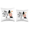 Mis Quince Años Quinceañera Initial Letter A Throw Pillow