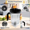 For Vitamix 64oz Low-Profile Blender Pitcher, Replacement for Vitamix 750