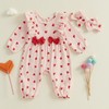 MAHUAOYIXI Infant Baby Girls Rompers Newborn Baby Girls' Bodysuits Long