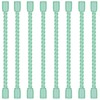 8PCS 4-Inch Silicone Cable Ties, Bendable Rubber Twist Ties, Reusable