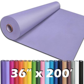 PerkHomy 36" x 2,400" (200') Light Purple Kraft Paper Roll for Craft Bulletin Board Paper Kids Art Table Covering Crafting Gift Wrapping Bouquet Packing Parcel 80GSM 55LB (Light Purple, 36" x 200')