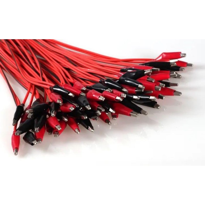 Crocodile Clips, 10 Pcs Small Alligator Clips with Wires Electrical
