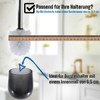 Daloual - 10 x Replacement Toilet Brush Head White Diameter