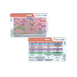 EKG STEMI Analysis Badge Card for Rapid Interpretation – Compatible for Both Horizontal & Vertical Layout