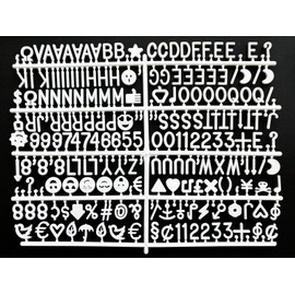 Letter Board Letters Only for Flet Letter Boards, Plastic Letter Board Sign Message Board Letters, Word Board with Letters, Numbers & Symbols Felt Letters for Changeable Changeable Letter Boards (230)