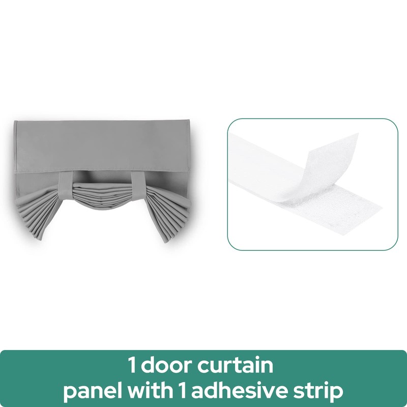 HOMEIDEAS French Blackout Door Window Curtains, Privacy Front Door Curtains