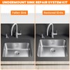 Afcabakila 4 PCS Undermount Sink Brackets Undermount Sink Repair Kit