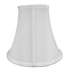 5x10x8 White Bell Shantung Lampshade - Perfect for small table