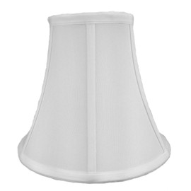 5x10x8 White Bell Shantung Lampshade - Perfect for small table lamps, desk lamps, and accent lights -Medium, White