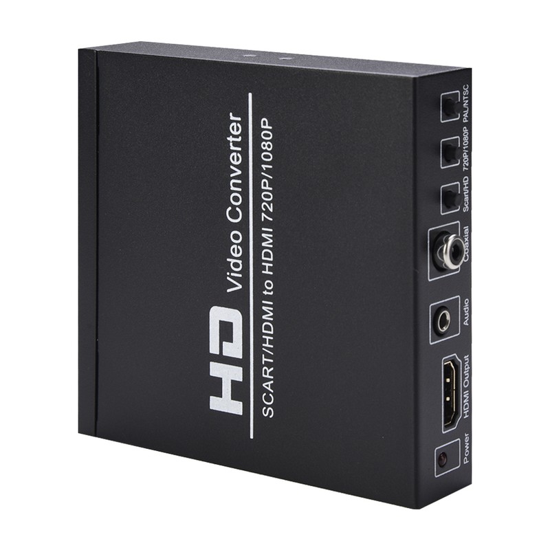 SCART/HD to HD Video Converter Support 720P/1080P Switch PAL/NTSC Switch