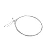 TUCKBOLD 2pcs Silver Tone Universal Front Rear Brake Cable Wire