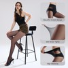 Yilanmy Toeless Pantyhose Sheer Tights for Women 20D Open Toe
