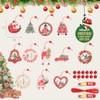 12 Piezas Adornos de Navidad, Colgado del Arbol de Navidad,