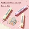 3 PCS Needle Threaders,Needle Threader Tool, 2-in-1 Needle Threader &