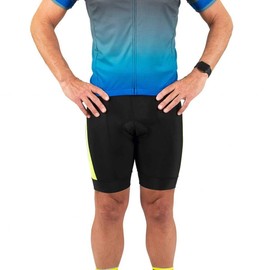 CANARI Men's Hammerhead Cycling/Biking Gel Padded Short, Killer Yellow, XX-Large