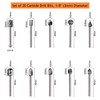 ZFYQ Set of 20 HSS Milling Cutter Router Bits Wood