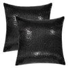 Xpanal Home Decorative Solid Glitter Sequins Square Throw Pillow Covers