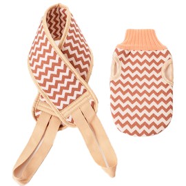 BSITSSS Exfoliating Glove, Exfoliating Glove with Back Scrubber 2-in-1 Exfoliating Gloves, Exfoliating Sponge Shower Sponge for Exfoliating & Body Scrub Bath Sponge Massage Exfoliating Glove for Hamamam, Sauna (Red)