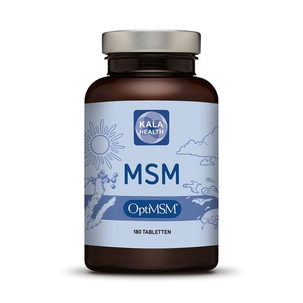 Kala Health - OptiMSM® (Methylsulfonylmethane) Tablets High Dose, 99.9% Pure MSM Sulphur Laboratory Tested Production Without Additives in the United States
