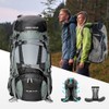 WEST TUNE 60L Explorer Internal Frame Backpack,Camping Backpacking Hiking Backpack