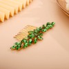 BERYUAN Crystal Hair Comb Slide for Brides Wedding Handmade Hair