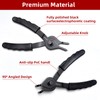 WISEUP 10-Piece Snap Ring Pliers Set, Heavy Duty Internal/External Circlip