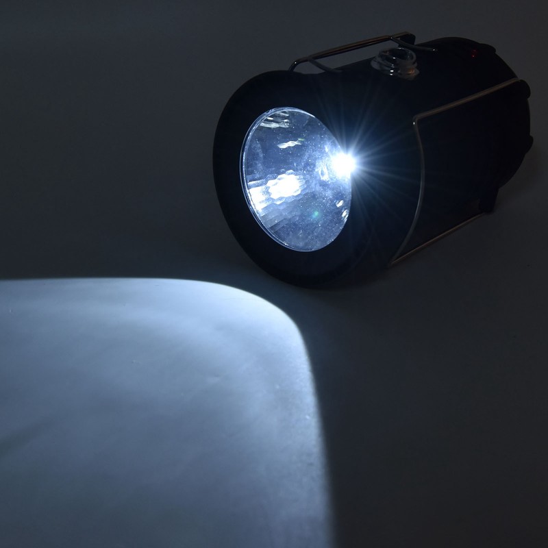 LED Solar Camping Light 18650 Battery USB Rechargeable Camping Light