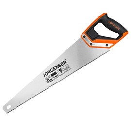 JORGENSEN 20 Inch Pro Hand Saw, 11 TPI Fine-Cut Ergonomic Non-Slip Aluminum Ultrasonic Welding Handle for Sawing, Trimming, Gardening, Woodworking, Drywall, Plastic Pipes
