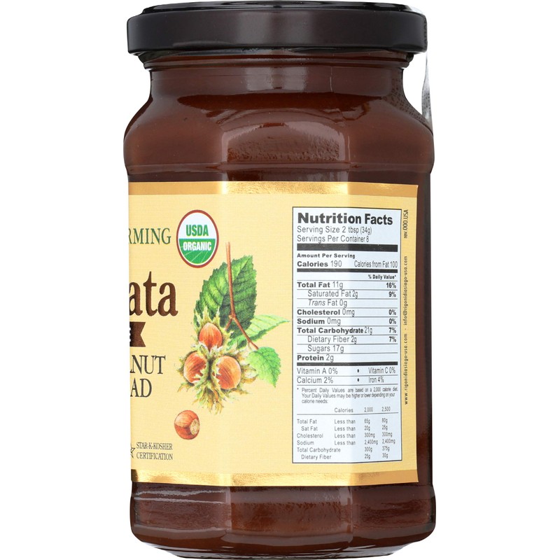 Rigoni di Asiago Spread Hazelnut and Cocoa Dairy free Organic,