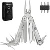 BIBURY Multitool Pliers,19-in-1 Pocket Multi-Tool w/Screwdriver Sleeve,Wire Cutters, Spring-Action Scissors