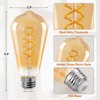 Decoaui ST64 LED E26 Vintage Edison Light Bulbs, Amber Glass,