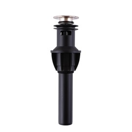 DOLGABA Pop Up Drain for Bathroom Vanity Vessel Sink, Bathroom Sink Drain Stopper with Overflow, Anti-Clog Universal Sink Stopper Rapid Draining, Brushed Nickel