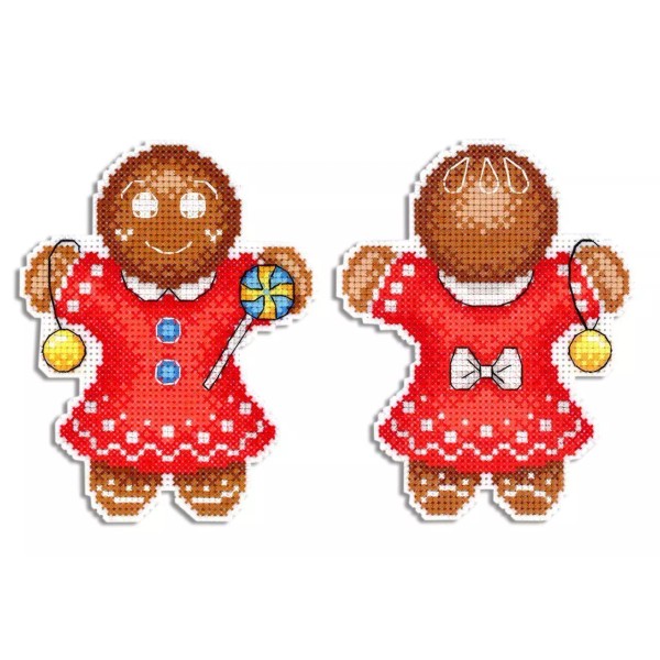 MP Studia Gingerbread Cookie SR-583 Plastic Canvas MP Studia Counted