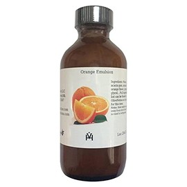 OliveNation Orange Flavor Emulsion for Baking, Water Soluble, Kosher, Gluten Free, Vegan - 4 ounces