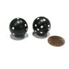 Koplow Games d6 Black w/White (2)