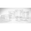 Rubbermaid Commercial contenedor Ahorra Espacio, Solo contenedor, Transparente