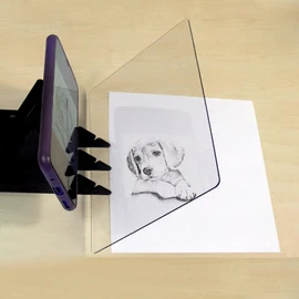 Optical Tracing Drawing Board, Portable Sketching Wizard Tool, Reflection Projector Sketch Painting Pad Copy Shadow Mirror Image Board with Stand for Artists Beginners